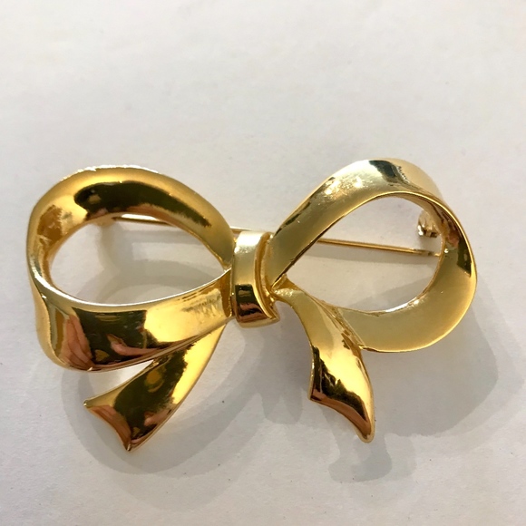 Golden Bow Brooch - Picture 3 of 3